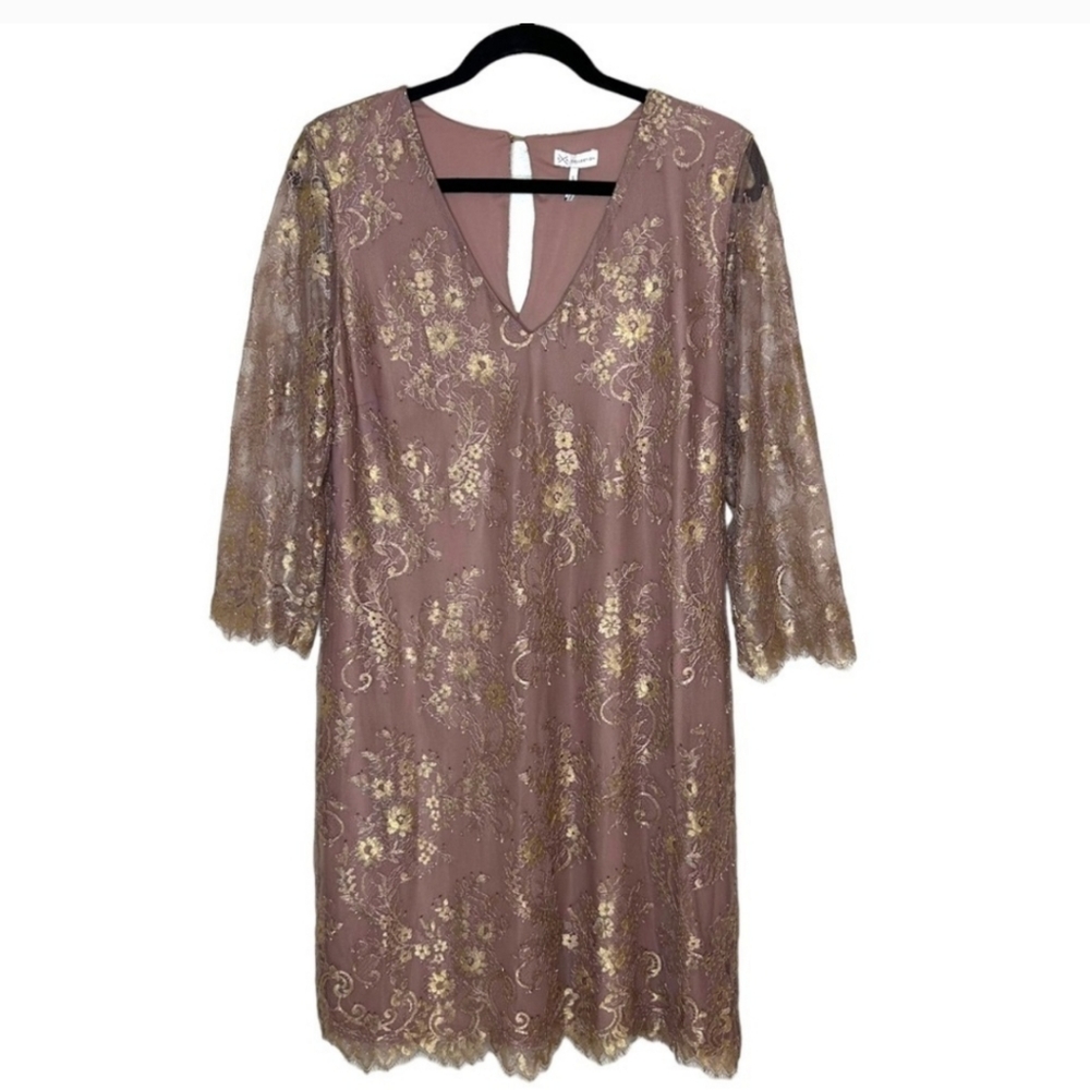 GENTLE Fawn G X F Collection Rose Gold Lace Dress
